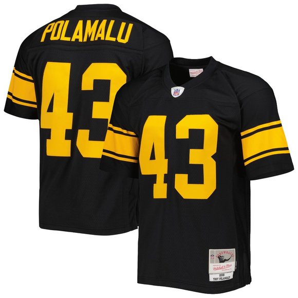 Troy Polamalu Pittsburgh Steelers Mitchell & Ness 2008 Black Authentic Jersey - Picture 5 of 5